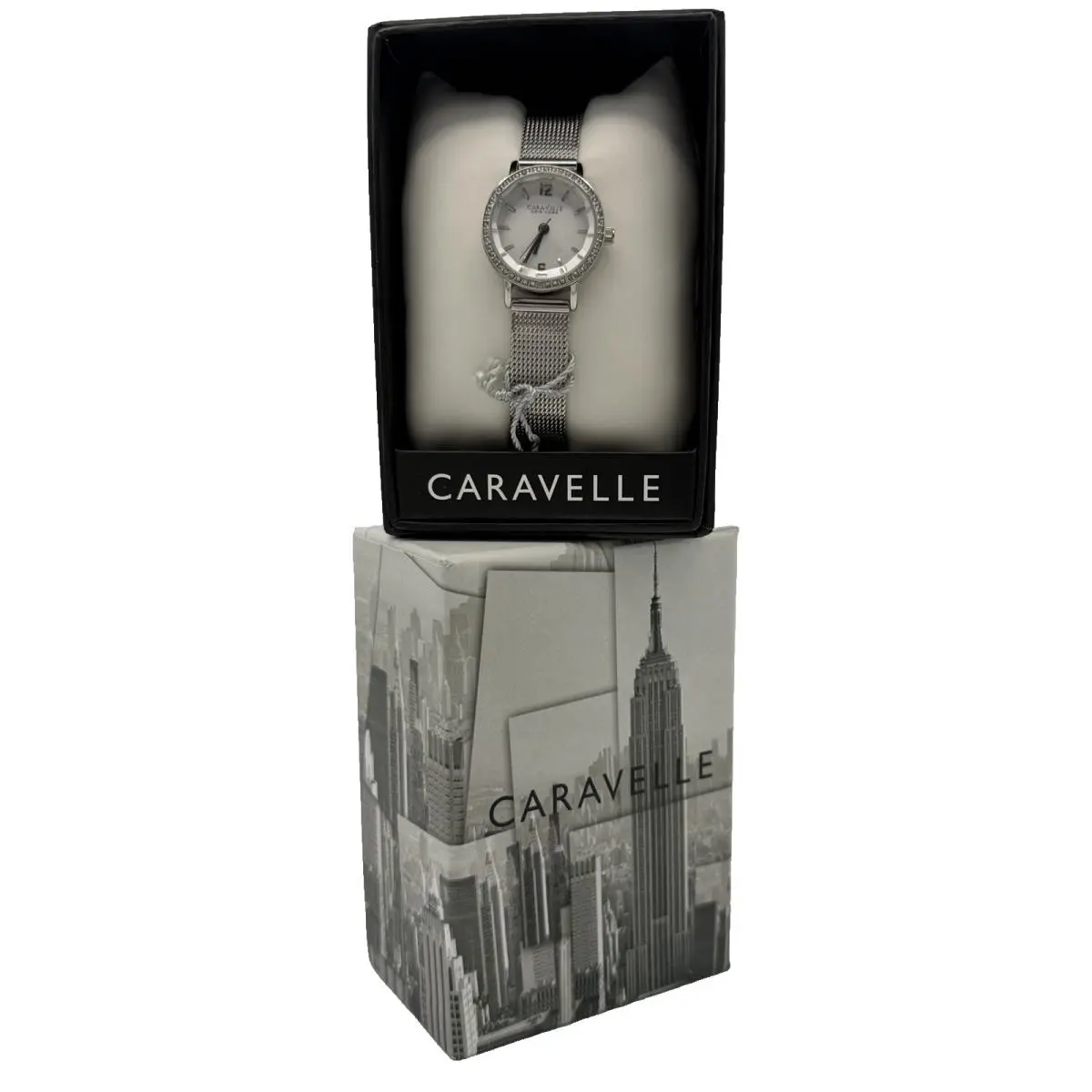 Caravelle by Bulova Women`s Watch 28mm Crystal Bezel 43M170 Stainless Steel