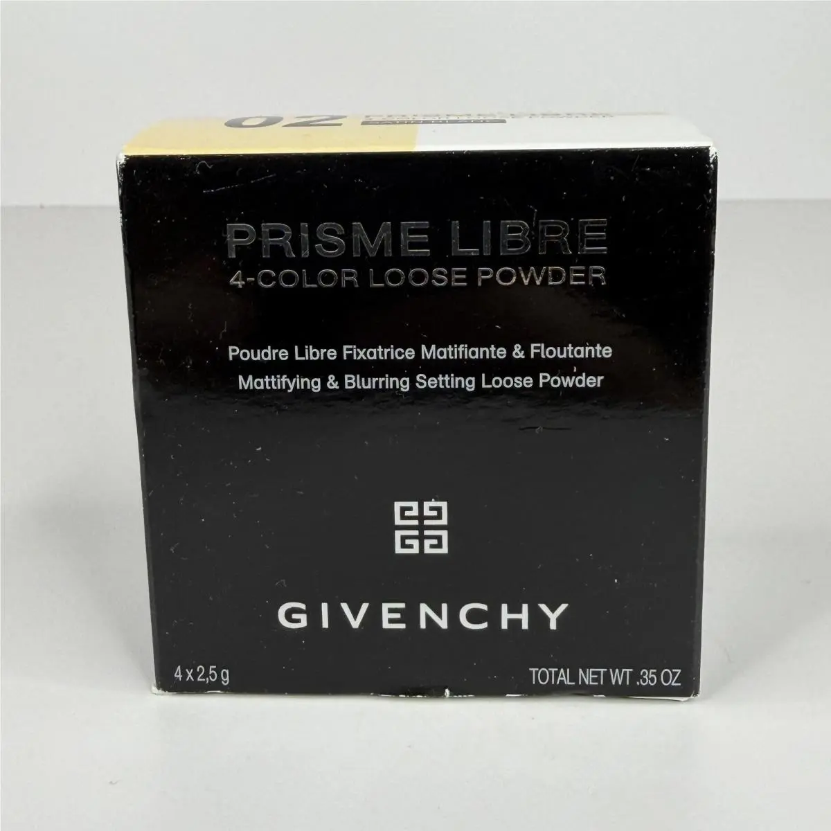 Givenchy Prisme Libre 4-Color Loose Powder 02 Satin Blanc 0.35oz Boxed