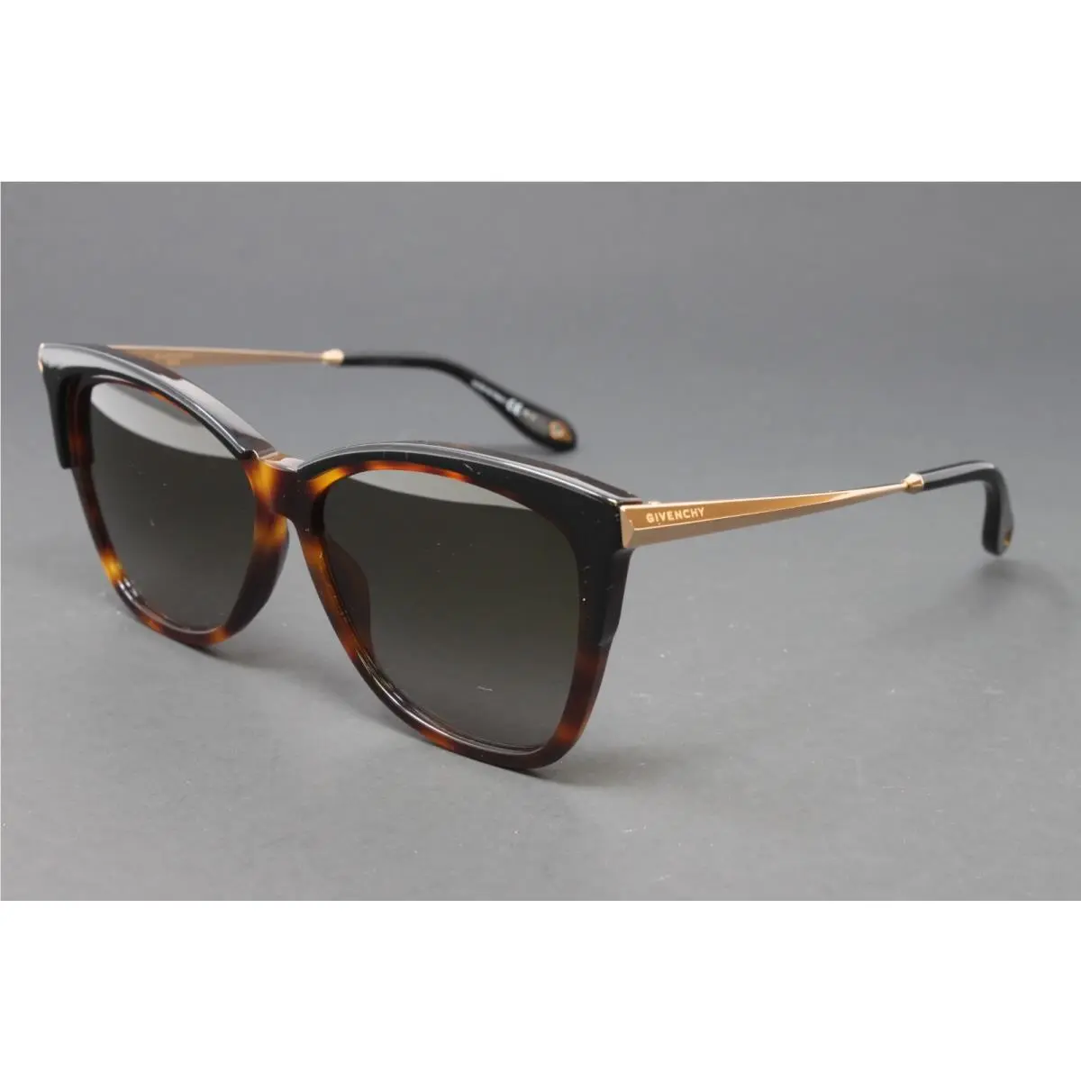 Givenchy Women`s Sunglasses GV7071S WR7 Black Havana Gold 57mm Plastic Frame