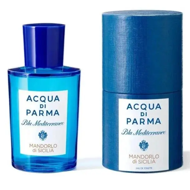 Acqua DI Parma Blu Med Mandorlo DI SICILIA-EDT-SPRAY-3.4 OZ-100 Ml-authent-italy