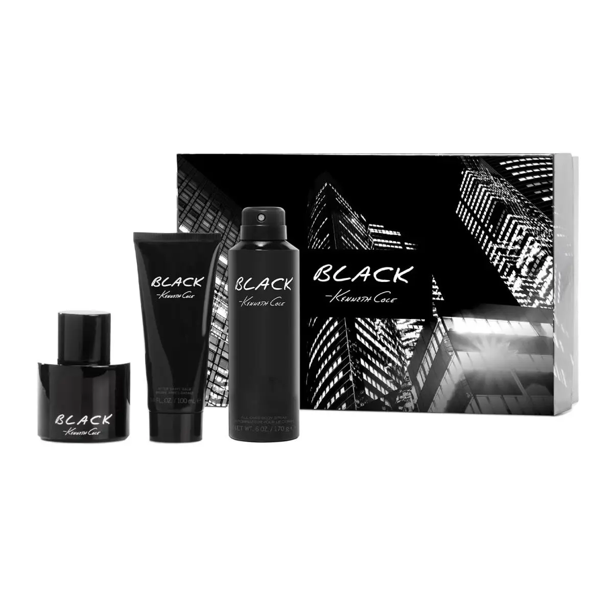 Kenneth Cole Black Fragrance For Men 3 Piece Gift Set