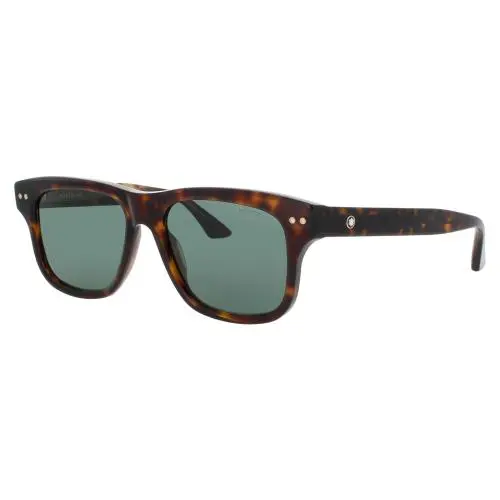 Montblanc mb0319s 002 Sunglasses Havana Frame Green Tint Lenses 55 mm