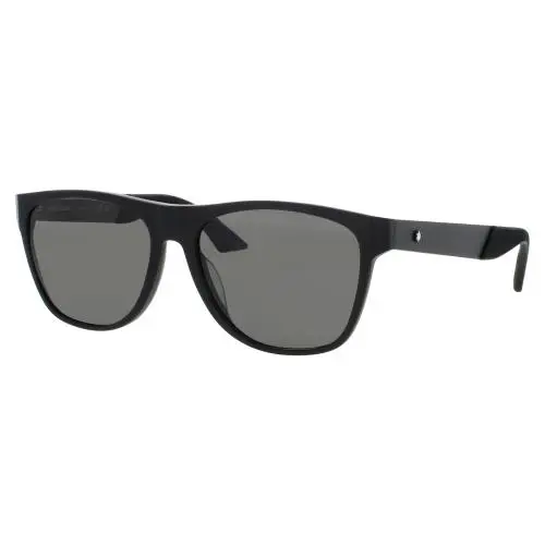 Mb0298s 005 Sunglasses Black Frame Smoke Lenses 56 mm by Montblanc