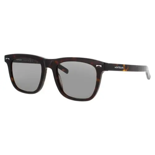 Mb0226s 002 Sunglasses Havana Frame Green Tint Lenses 53 mm by Montblanc