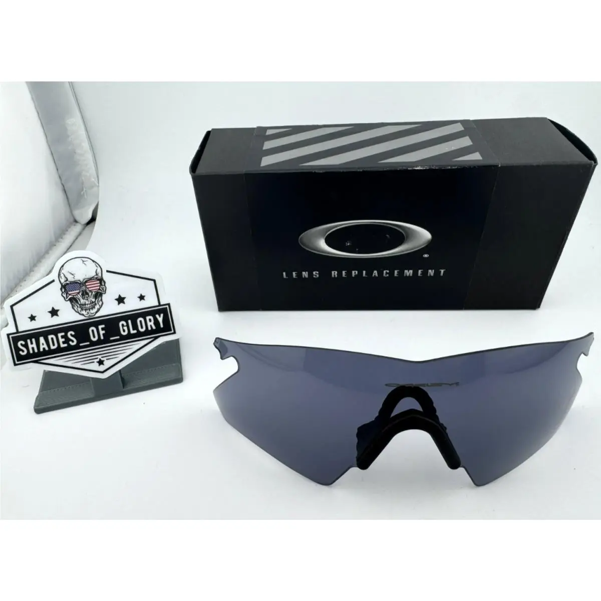 Oakley M Frame Heater Grey Lens Nose Piece Sunglasses Vintage