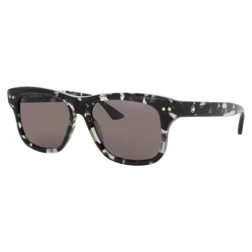 mb0319s 003 Sunglasses Black Frame Smoke Lenses 55 mm by Montblanc