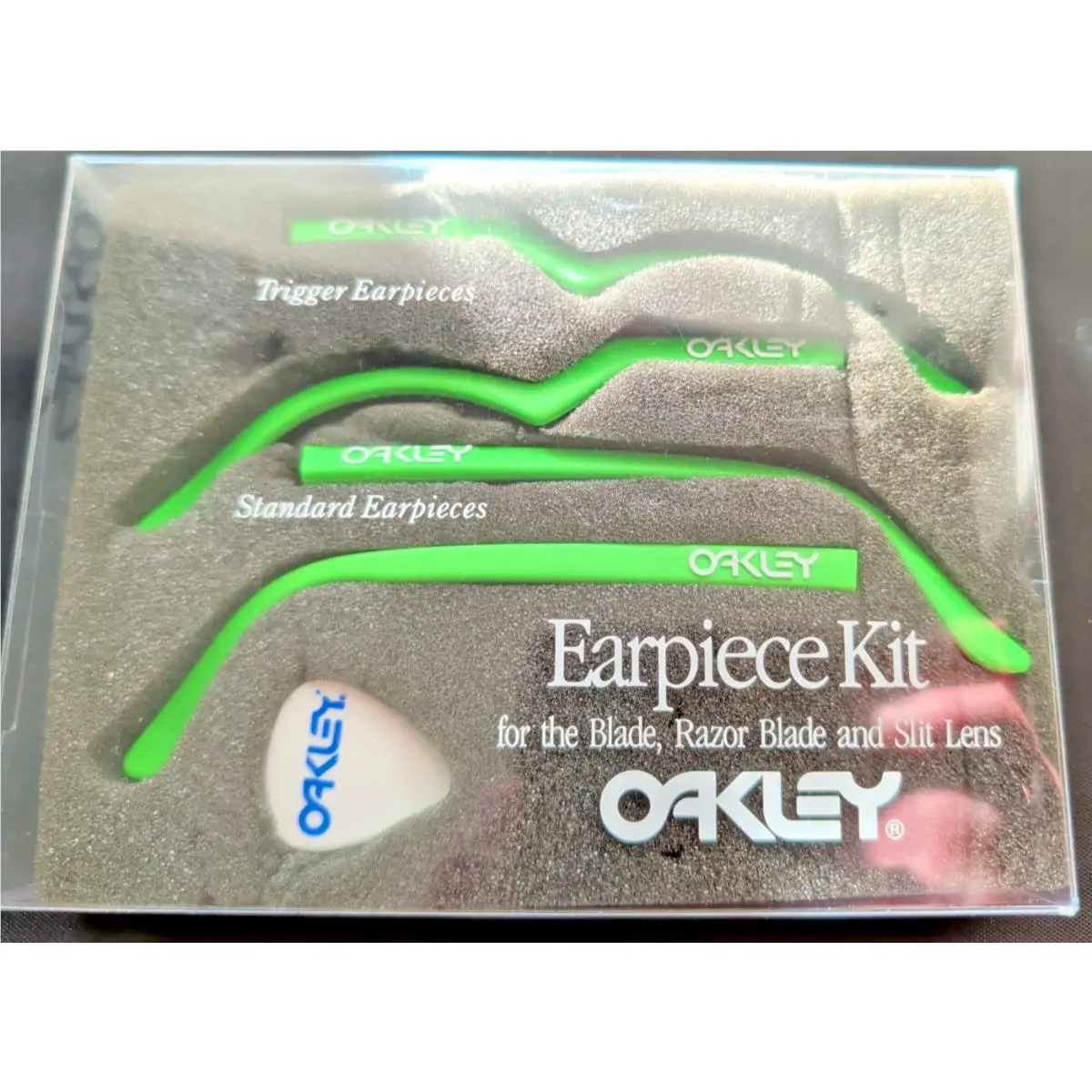 Razor Blade Earpiece Kit Green Neon Arms Set Trigger and Straight by Oakley