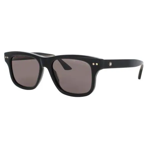 Mb0319s 001 Sunglasses Black Frame Smoke Lenses 55 mm by Montblanc