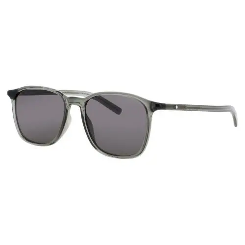 Mb0325s 004 Sunglasses Grey Frame Smoke Lenses 53 mm by Montblanc