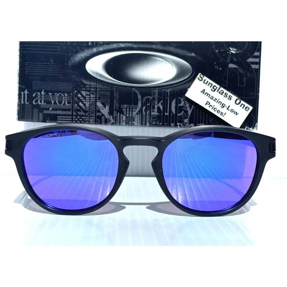 Latch Matte Black Prizm Violet Purple Lens Sunglass 9265-55 by Oakley