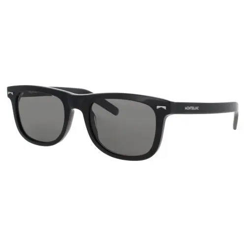 Montblanc Mb0260s 006 Sunglasses Black Frame Smoke Polarized Lenses 53 mm