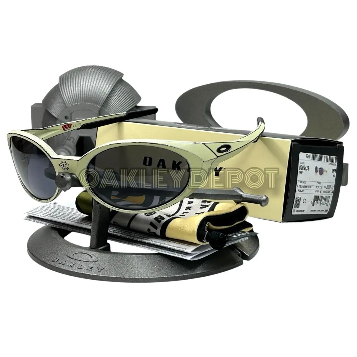 Eye Jacket Redux 09438 Cinelli Raceworn Yellow/prizm Grey Sunglasses by Oakley