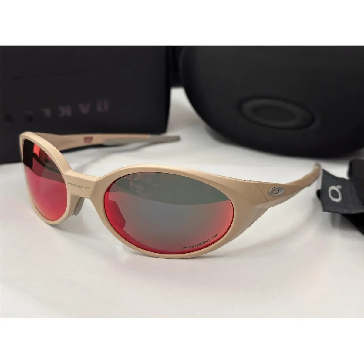 Vintage Oakley Eye Jacket OO9438 Polarized Sunglasses Prizm Pink Lenses Y2K