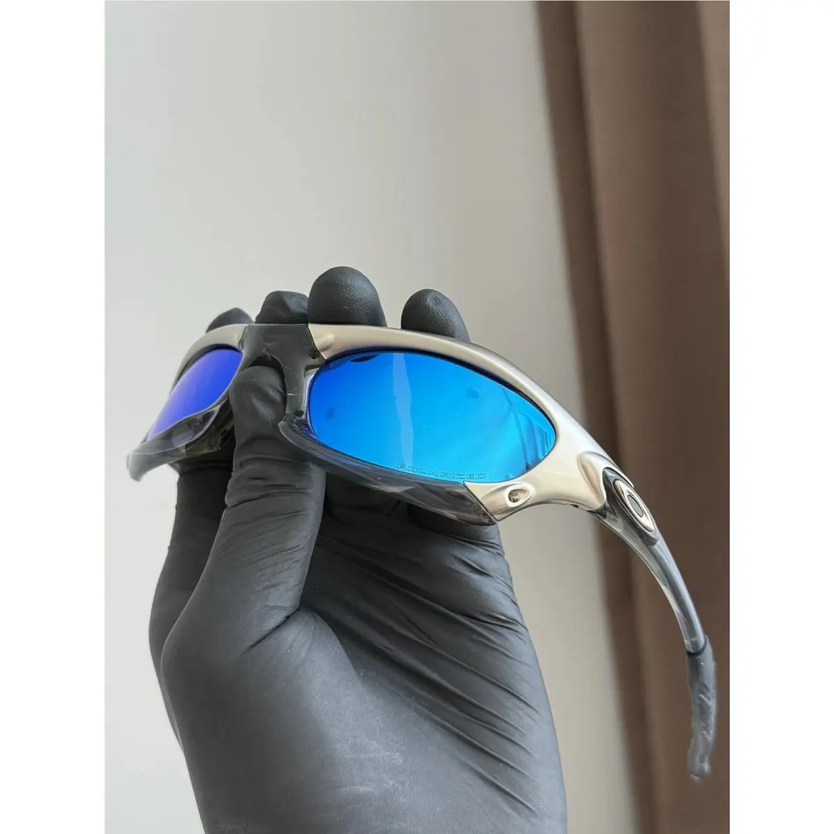 Minute Splice Redux Silver Blue Vintage Sunglasses Gorpcore Usa Y2K by Oakley