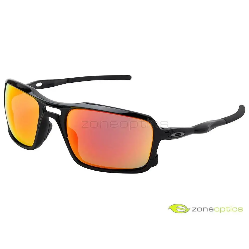 Triggerman Sunglasses OO9266-03 Polished Black/ruby Iridium by Oakley