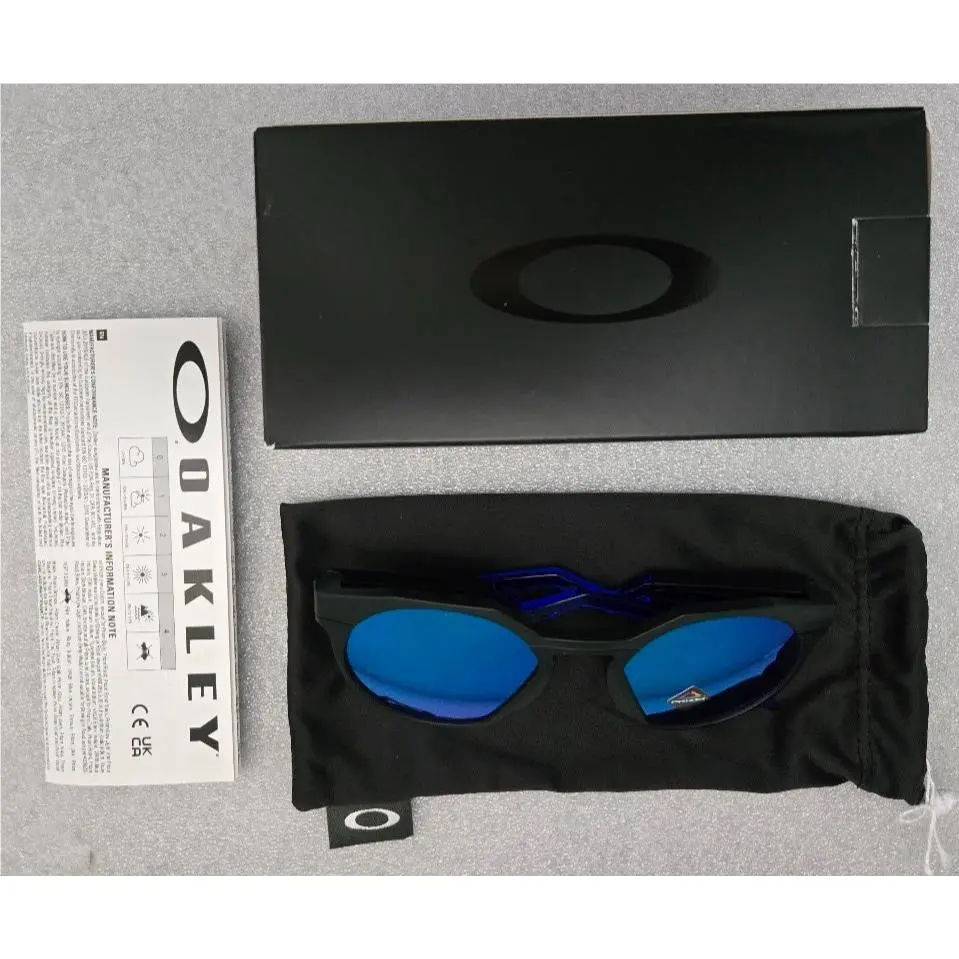 Oakley Hstn OO9242-0452 Sunglasses Matte Black Prizm Sapphire Polarized