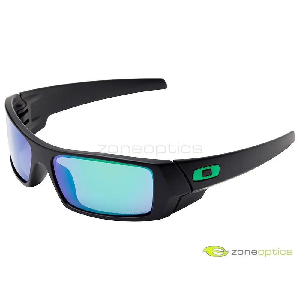 Gascan Polarized Sunglasses 24-412 Matte Black/jade Iridium by Oakley