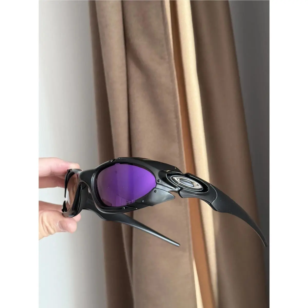 Vintage 90s Oakley Plate Black Sunglasses Outdoor Polarized Y2K Gorpcore Hype