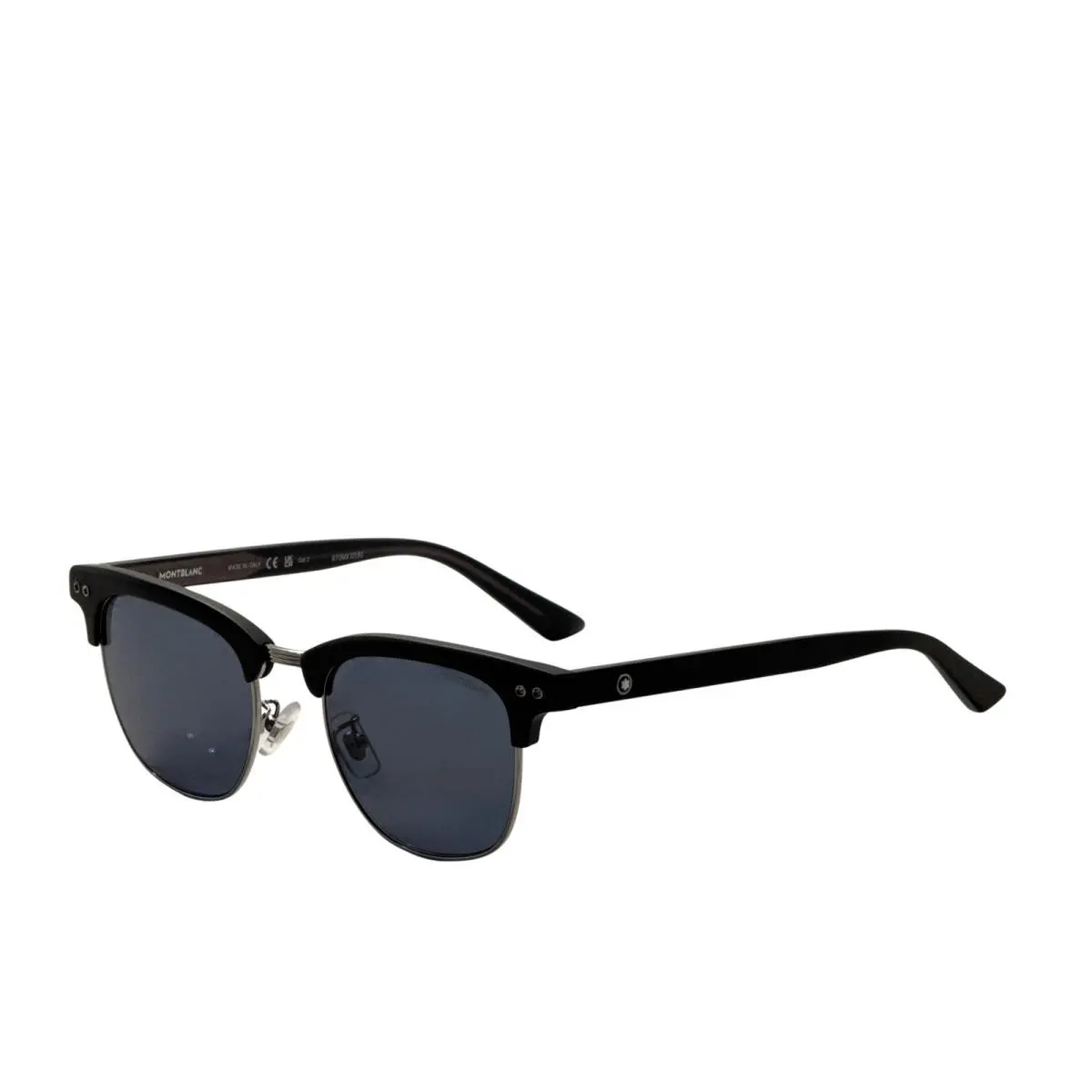 Men`s 52 mm Matte Blcak Sunglasses MB0382S-002 by Montblanc