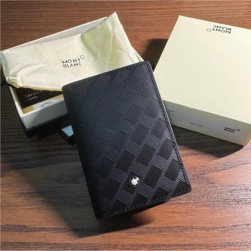 Black Leather 4CC Card Holder Wallet Extreme 3.0 Luxury Gift by Montblanc