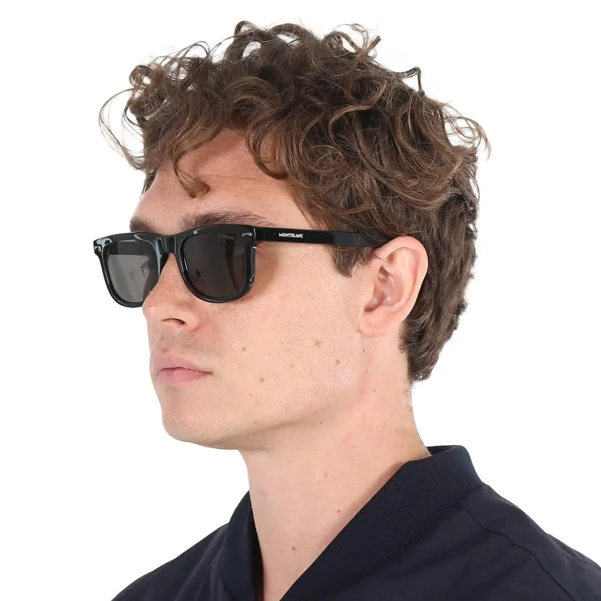 Dark Grey Square Men`s Sunglasses MB0260S 006 53 MB0260S 006 53 by Montblanc