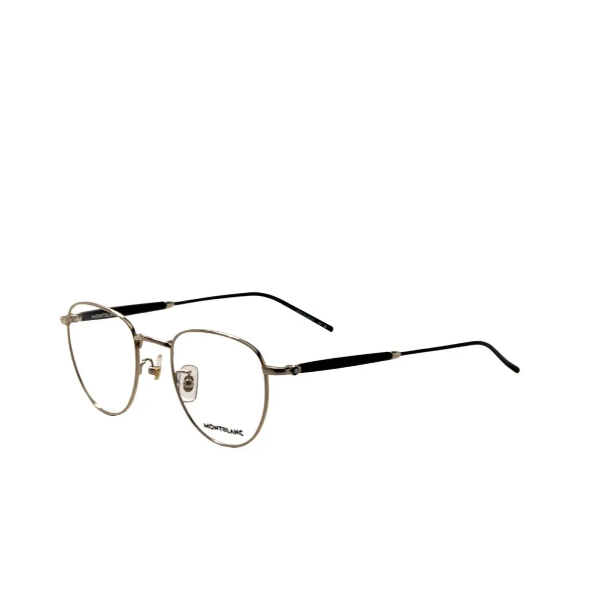 Men`s 50 mm Black Gold Eyeglasses MB0410O-001-50 by Montblanc