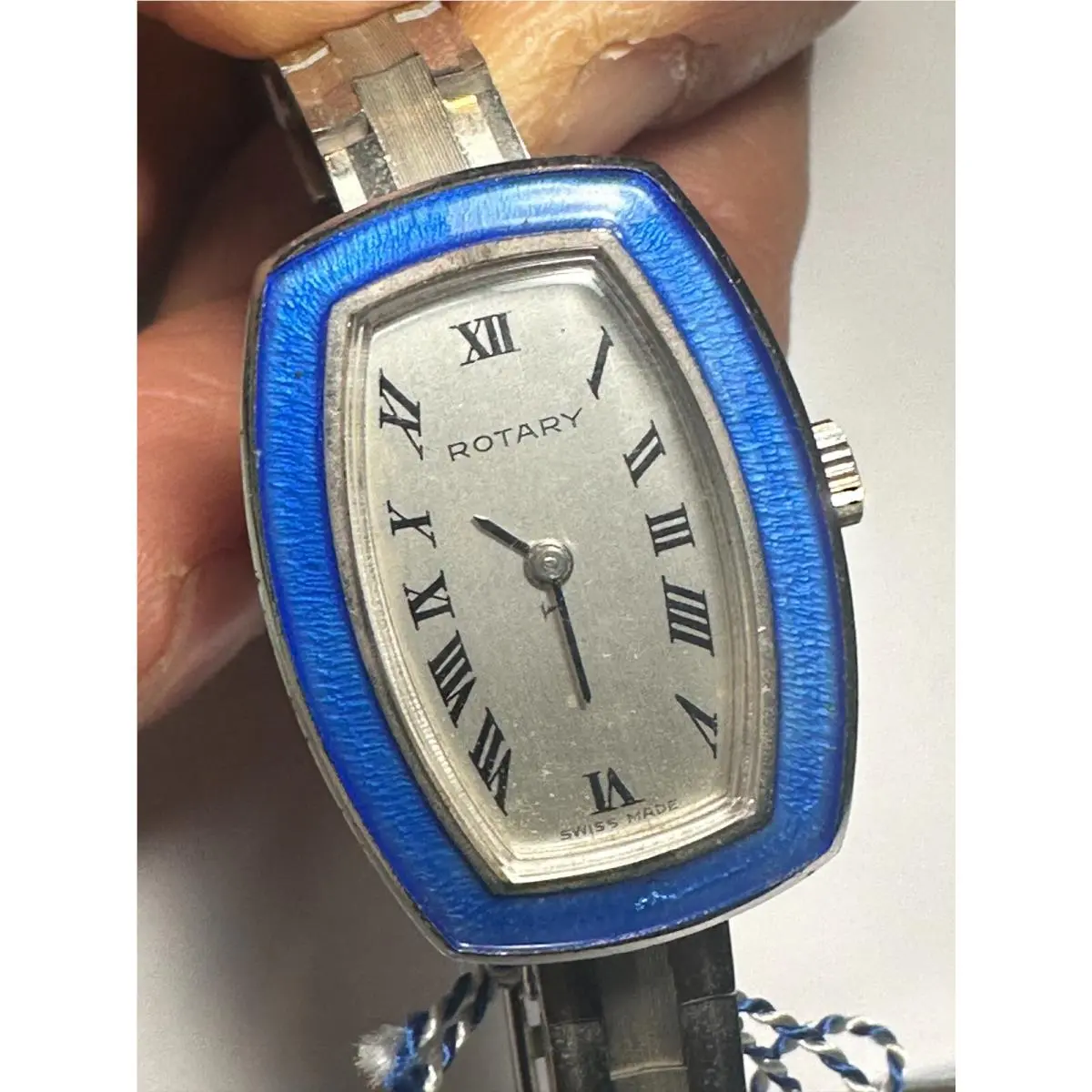 Old Stock  Swiss Mechanical Enamel Ladies Wristwatch Cal. AS 17777 by Rotary