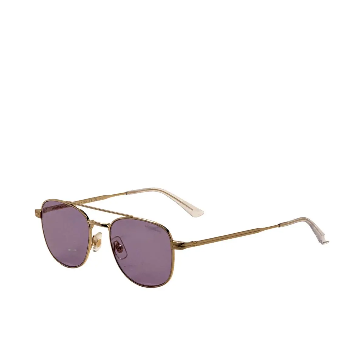 Men`s 51 mm Gold Sunglasses MB0363S-004 by Montblanc