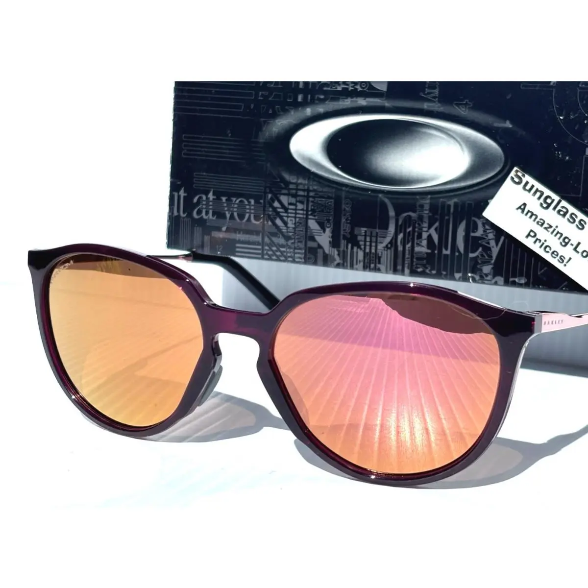 Sielo Crystal Raspberry Prizm Rose Gold Lens Sunglass 9288-05 by Oakley