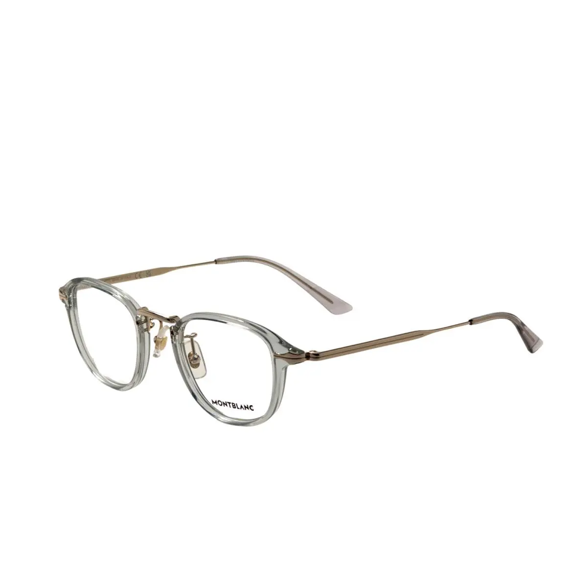 Montblanc Men`s 48 mm Grey Gold Eyeglasses MB0336O-003-48