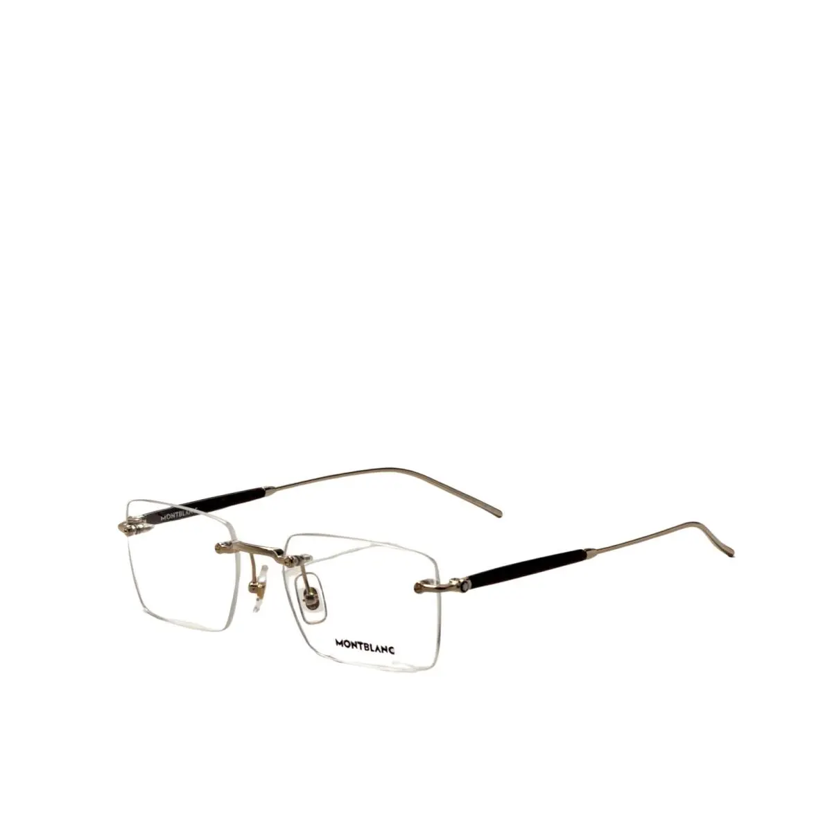 Men`s 55 mm Havana Gold Eyeglasses MB0411O-002-55 by Montblanc