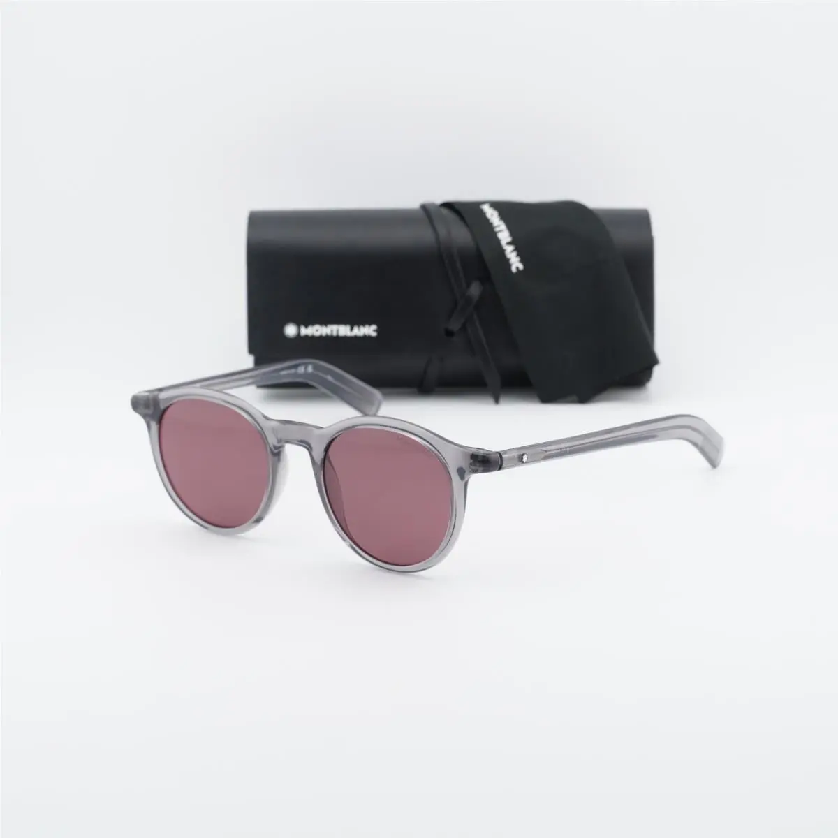 Montblanc MB0353S 003 Shiny Grey/violet 49-20-145 Sunglasses