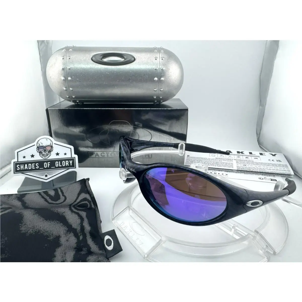 Eye Jacket Brain Dead Planet X Prizm Violet Factory Sunglasses OO9450-12 by Oakley
