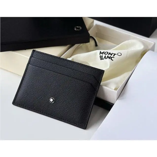 Montblanc Mont Blanc Meisterstück Black Leather 4CC Card Holder Wallet Men’s -nib 2026