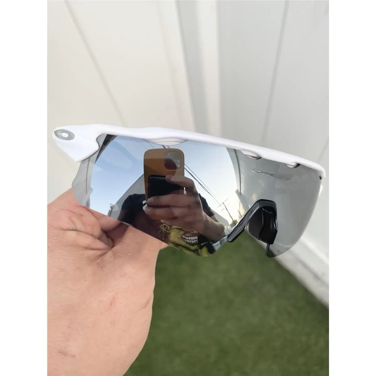 Sunglasses Radar EV OO9208 9208 White Chrome Prizm Lens 128mm Osfa by Oakley