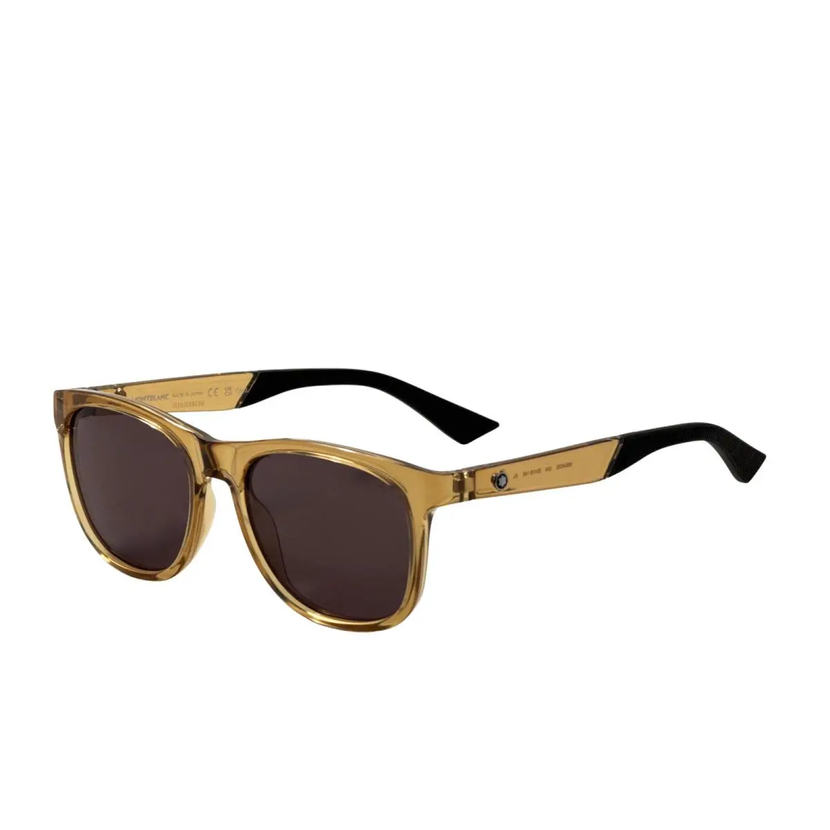 Montblanc Men`s 55 mm Black Sunglasses MB0400S-004