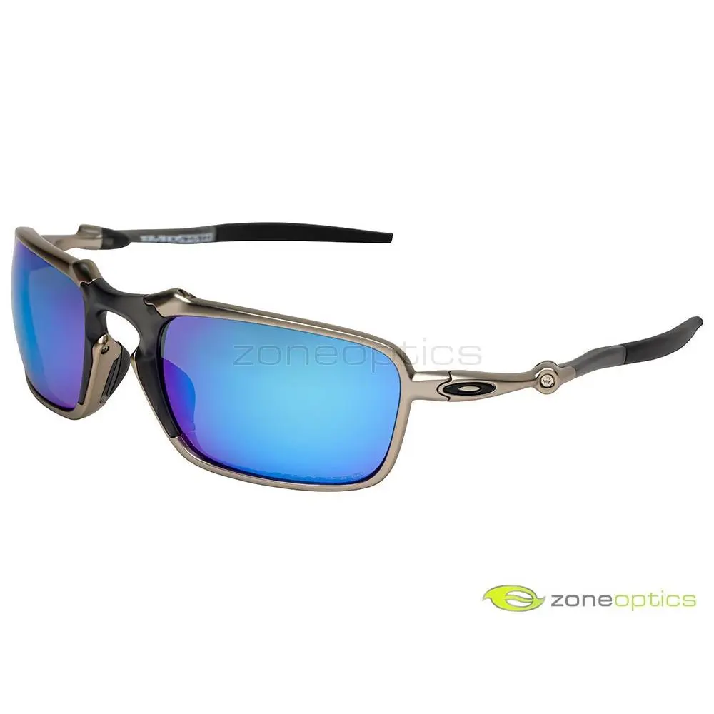 Badman Polarized Sunglasses OO6020-04 X Metal Plasma/sapphire Iridium by Oakley