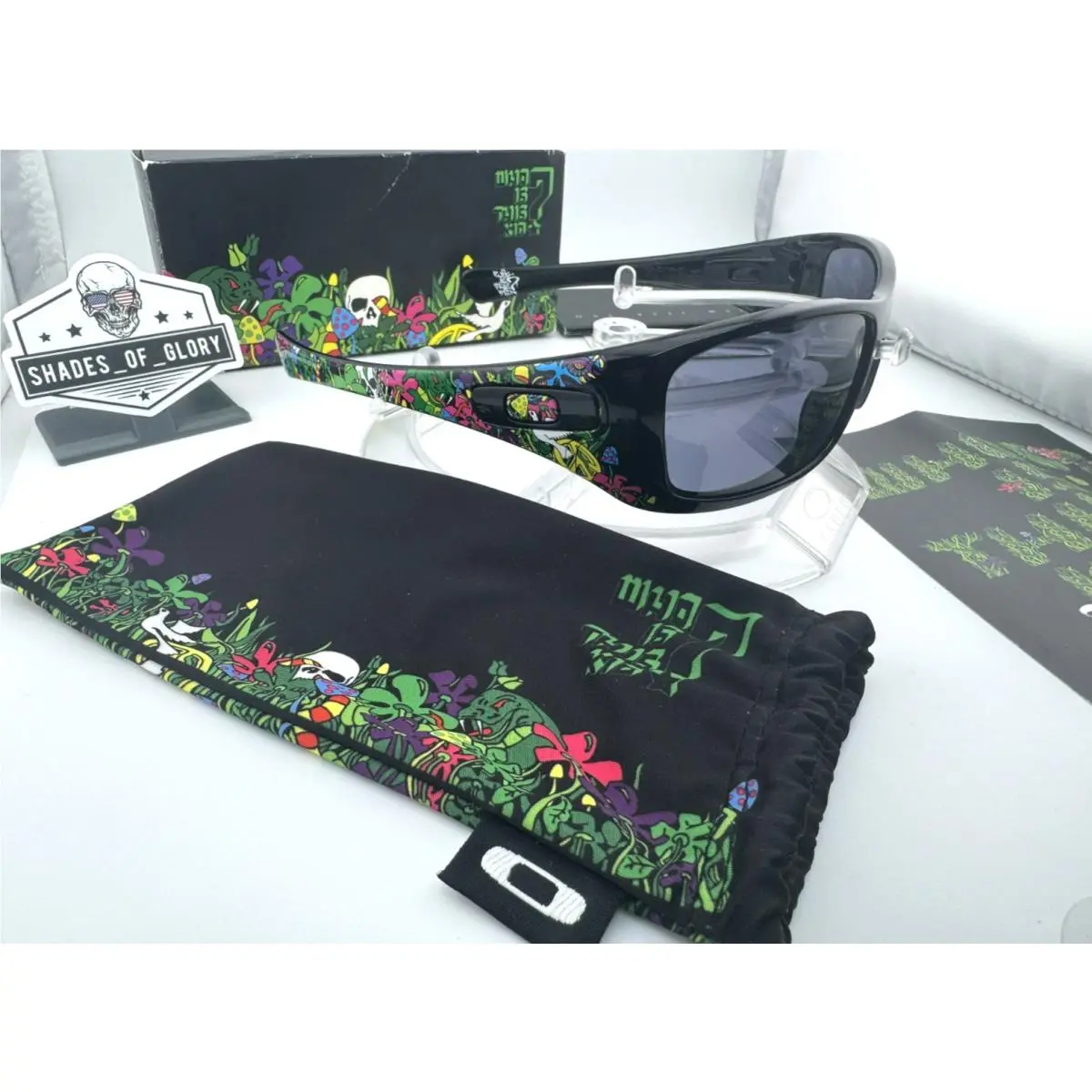 Oakley Hijinx Who IS This Kid Black Warm Grey Sunglasses 24-101 Rare 1 OF 300