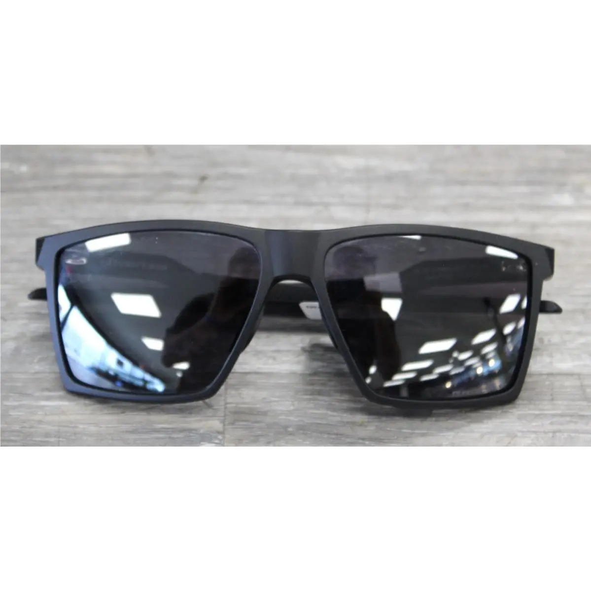 Oakley Futurity Sunglasses Prizm Black Polarized Lenses Satin Grey Smoke Frame