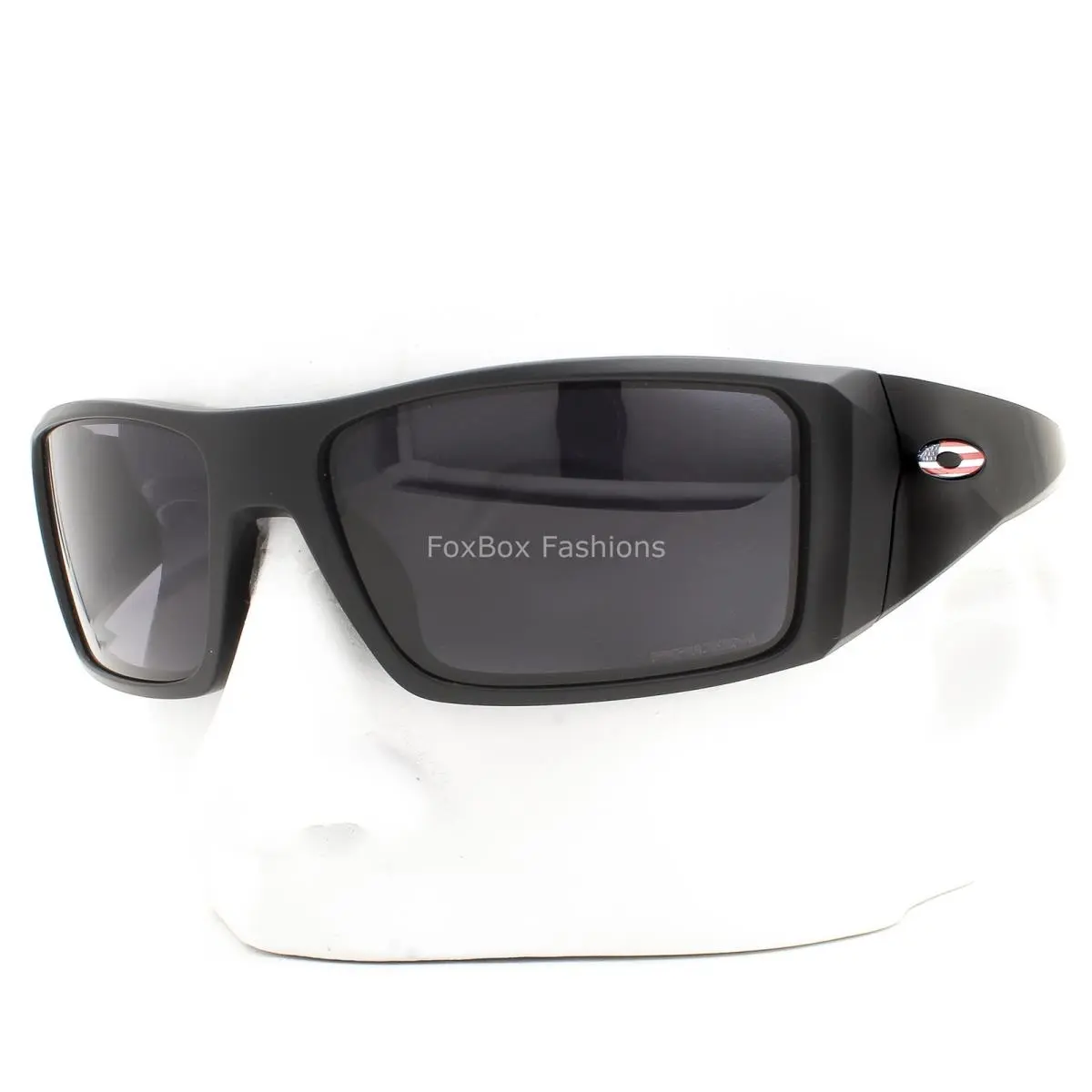 Heliostat Sunglasses OO9231-1161 Matte Black Usa Logo Prizm Gray W/pouch by Oakley