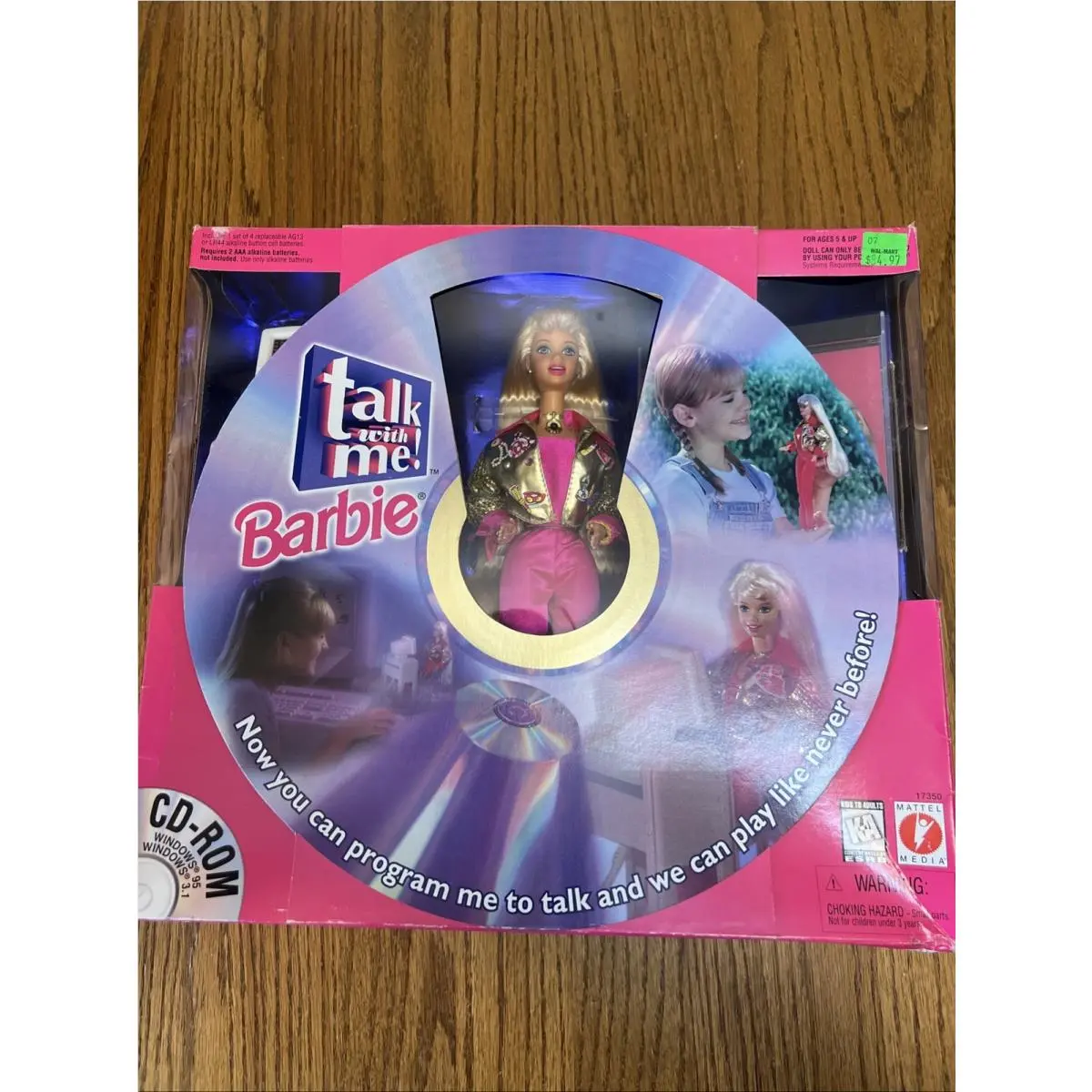 Vintage 1997 Talk with Me Interactive Barbie Programmable Doll W/cd-rom