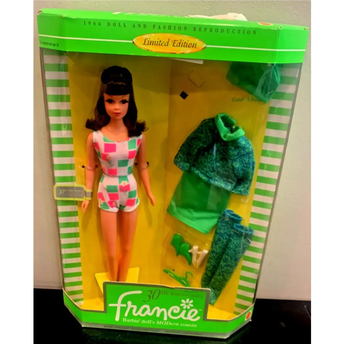 30th Anniversary Francie Doll Barbie`s Cousin Led. 14608 Circa 1996