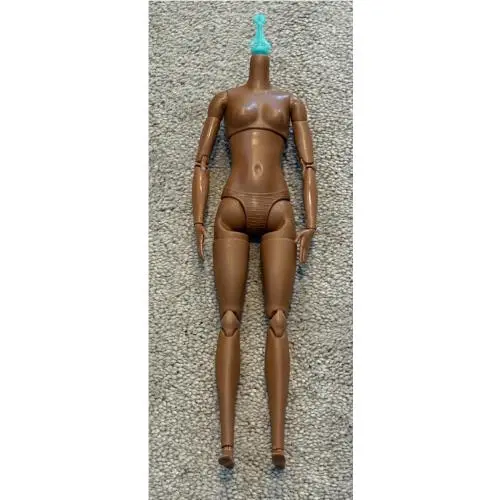 Mattel Barbie Doll Body Only Mtm Made to Move Dark Tone Use For Ooak