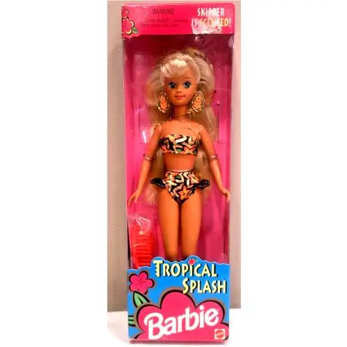Mib Nrfb Barbie Tropical Splash Skipper Scented 12446 Circa 1994 Mattel