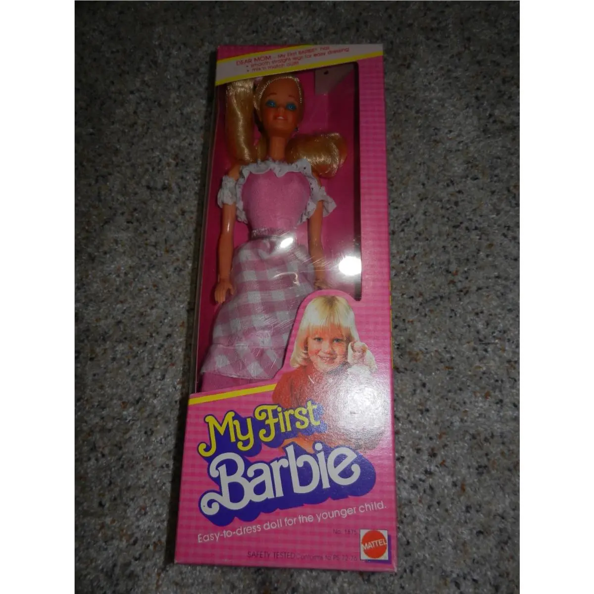 1982 MY First Barbie Easy TO Dress Nrfb 1875