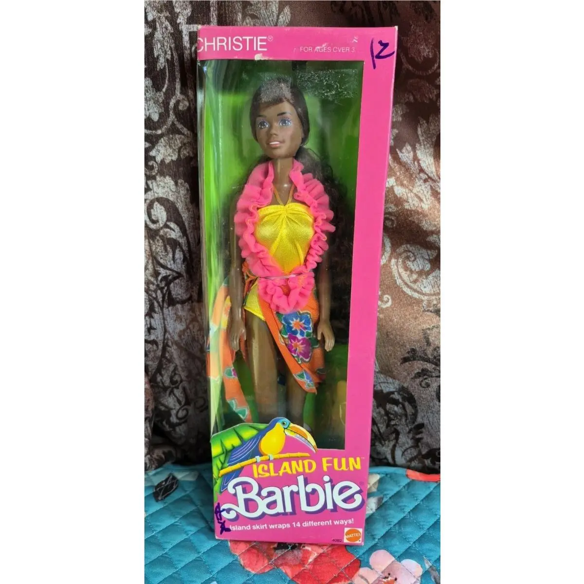 Vintage 1987 Island Fun Christie African American Barbie Doll Nrfb Nos/sealed