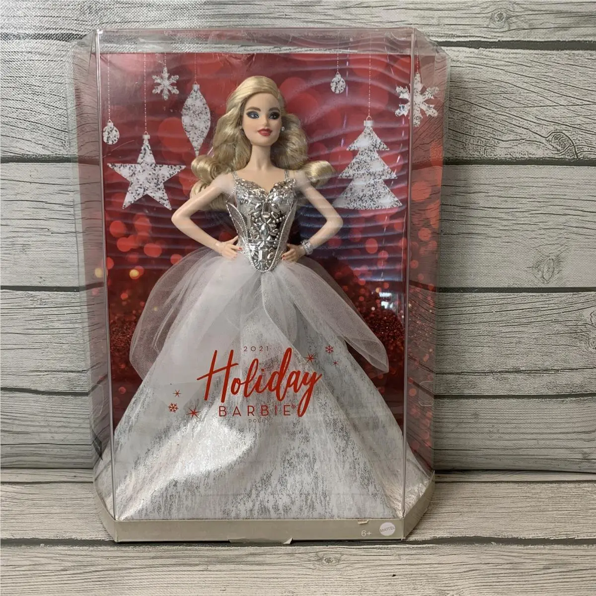 Mattel Barbie Signature 2021 Holiday Collector Doll 12-inch Wavy Blonde