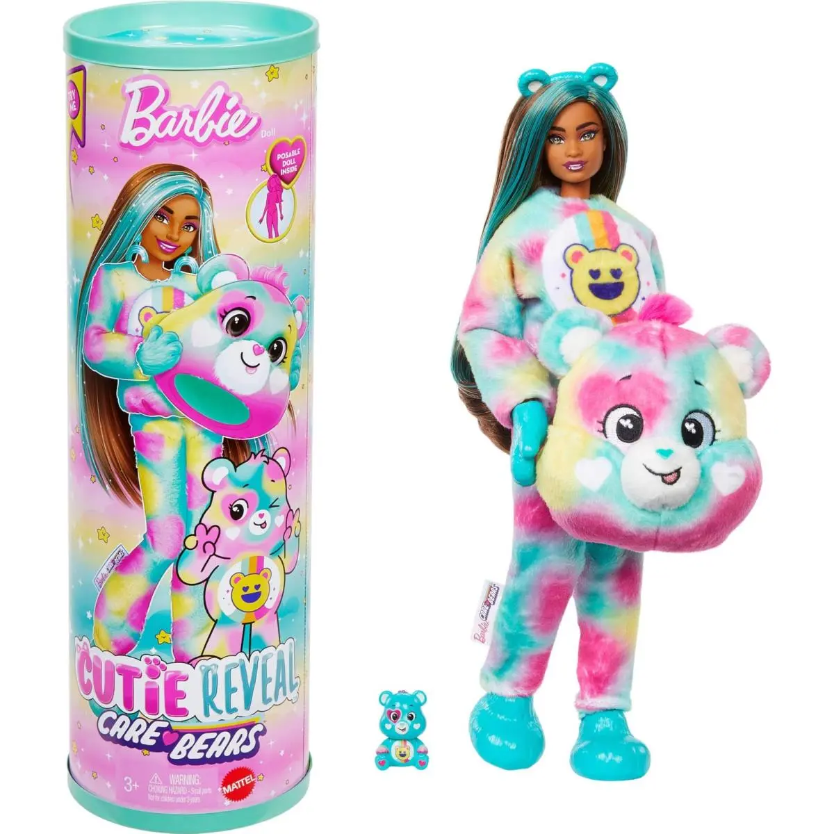 Barbie Cutie Reveal Care Bears Doll Accessories Series 2 Good Vibes Bear with