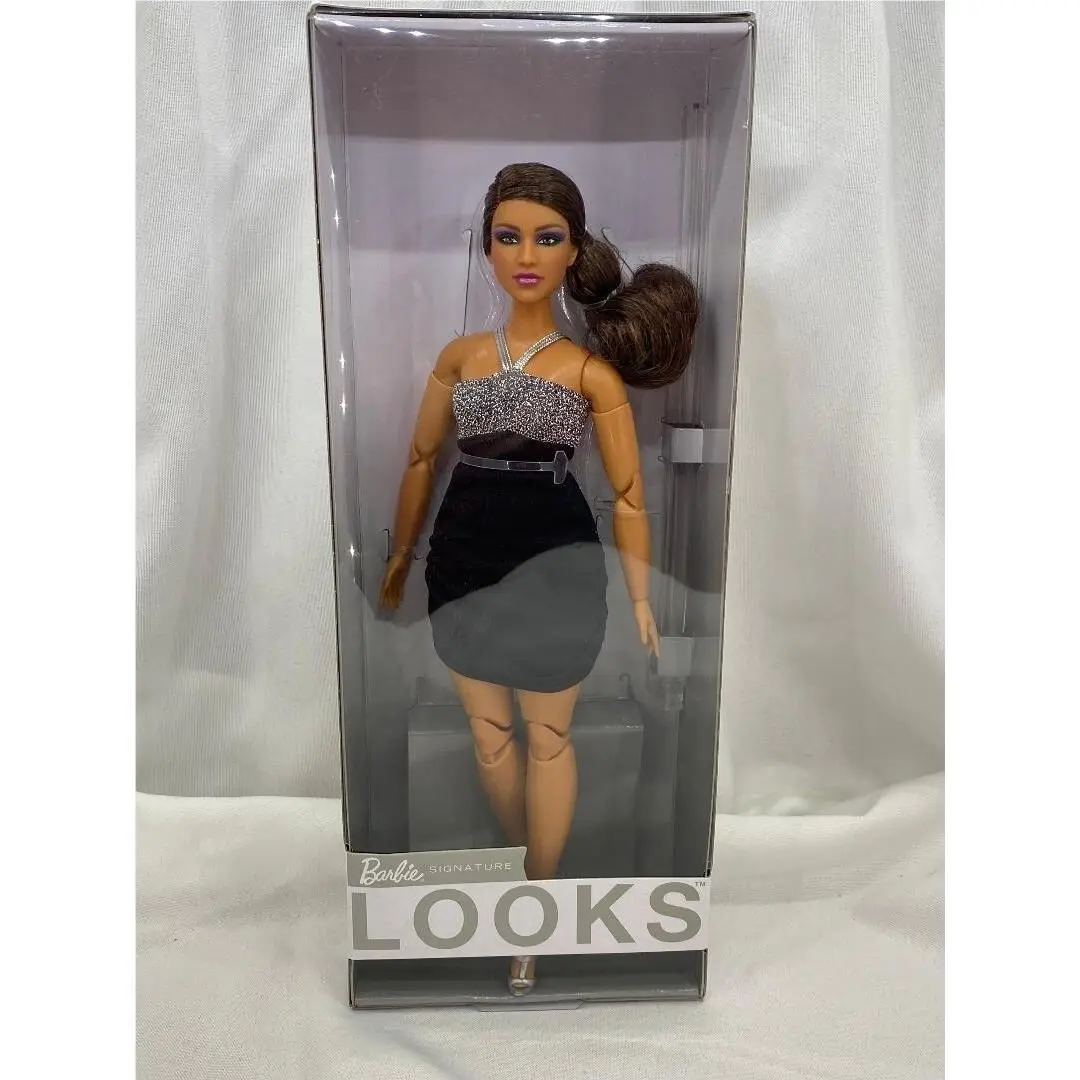 Barbie - Signature Looks 12 I - Made TO Move - 2022 - Curvy Brunette - Nrfb