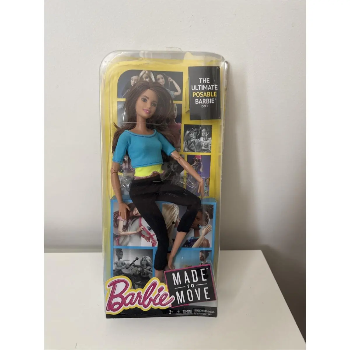 Barbie Made To Move Fitness Doll Blue Top Ultimate Posable Body 130265